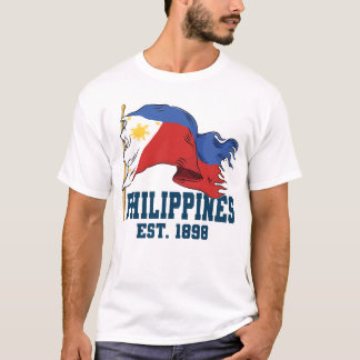 Camiseta Alfinete da Bandeira das Filipinas Dia da Independ