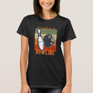 Camiseta Alfinete de Strike Spare Bowler Equipe de Boliche