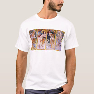 Camiseta Alfons Mucha ~ As quatro estações