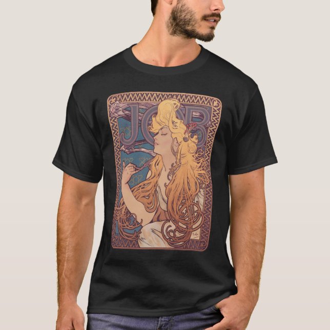 Camiseta Alfonse Mucha Job Art Nouveau mulher (Frente)