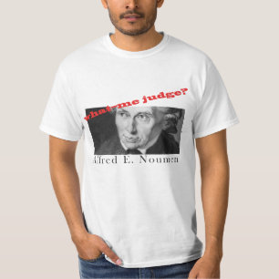 Camiseta Alfred E. Noumen: Que--Mim juiz?