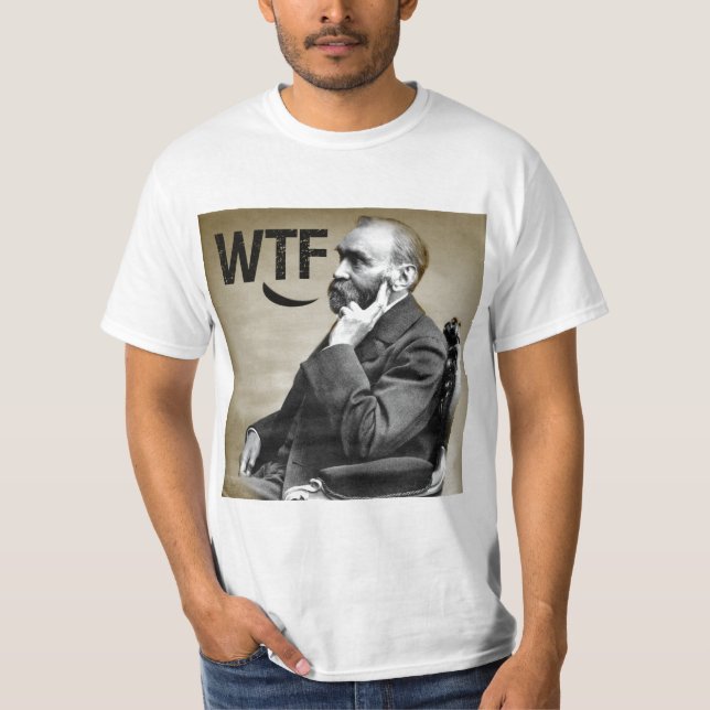 Camiseta Alfred Nobel, WTF (Frente)