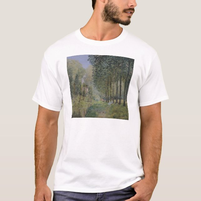 Camiseta Alfred Sisley | o resto pelo córrego (Frente)