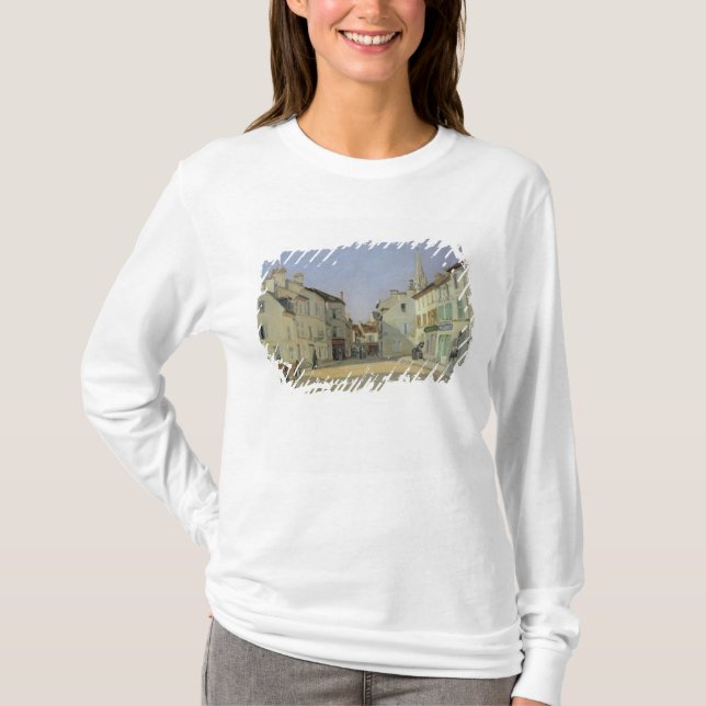 Camiseta Alfred Sisley | Rua de la Chaussee em Argenteuil (Frente)