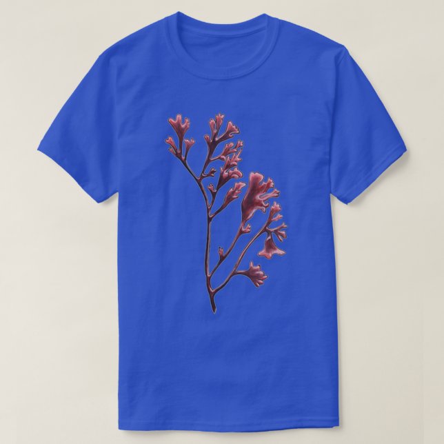 Camiseta algas rosa (Frente do Design)