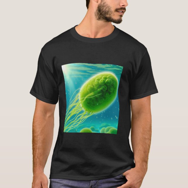 Camiseta Algas Verdes Chlamydomonas 1 (Frente)