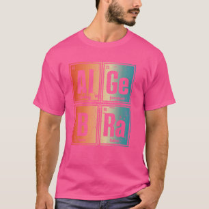 Camiseta Álgebra de Leitura de Elementos de Diversão Inspir