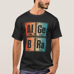 Camiseta Álgebra de Leitura de Elementos de Diversão Inspir