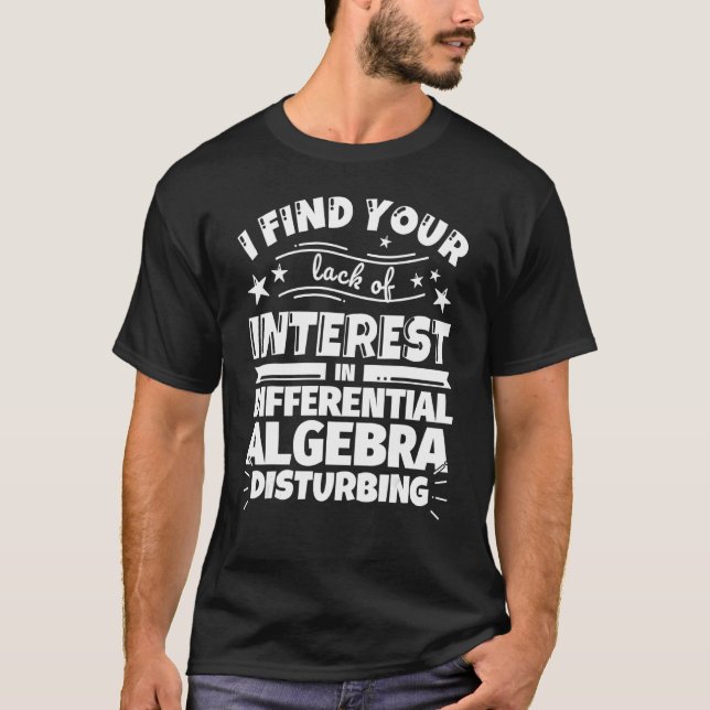 Camiseta Álgebra Diferenciada Falta de interesse (Frente)