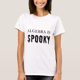 Camiseta Álgebra É Assustadora – Professor e Crianças Engra