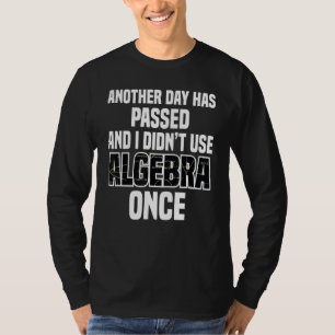 Camiseta Algebra Estudante de Matemática Matemática na Esco