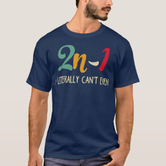 Camiseta Álgebra matemática Humor 2n1
