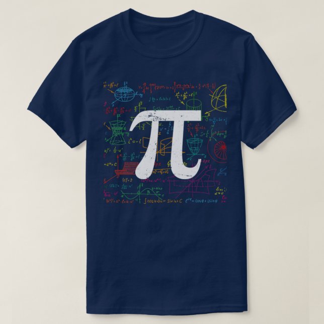 Camiseta Algebra Pi Math (Frente do Design)