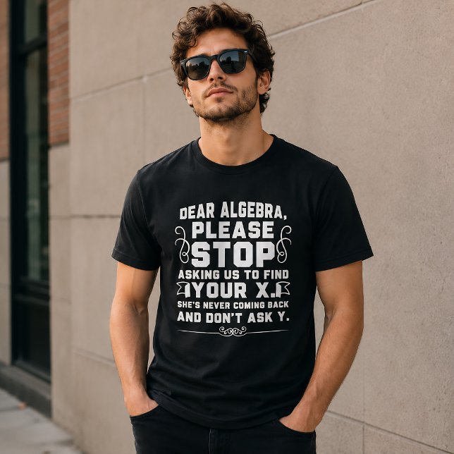 Camiseta Álgebra Querida Humor Divertido de Matemática (Criador carregado)