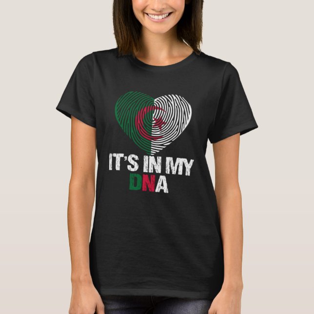 Camiseta Algeria Flag Algeria  It s In My DNA (Frente)