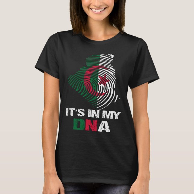 Camiseta Algeria Flag Algeria  It s In My DNA  2 (Frente)