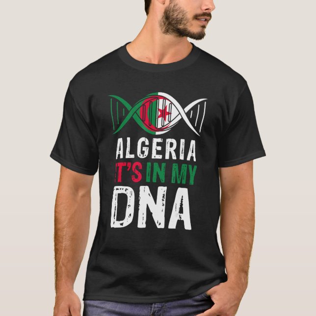 Camiseta Algeria It s In My DNA Proud Algerian Algeria Flag (Frente)