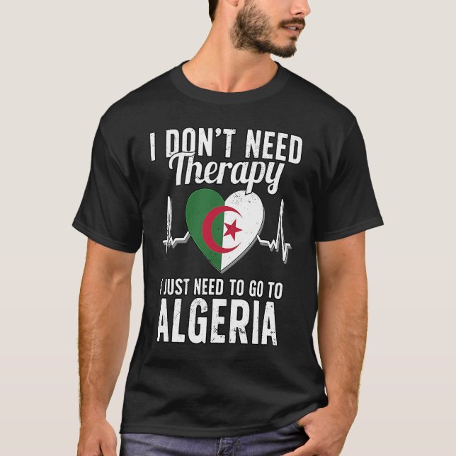 Camiseta Algerian Flag I Algeria Flag I Holiday Algeria (Frente)