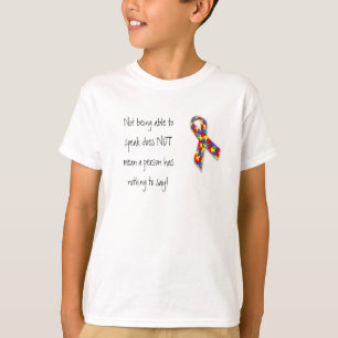 Camiseta algo dizer - o autismo