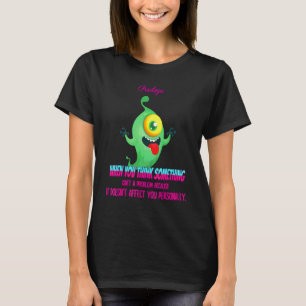 Camiseta Algo não é um problema com humor engraçado