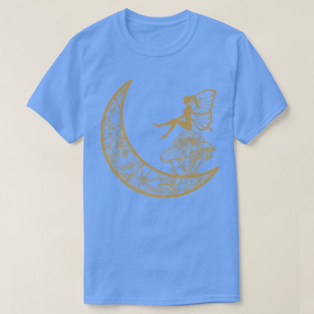 Camiseta Algodão Aestético Fadas Laminhas De Lua (Frente do Design)
