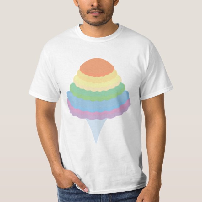 Camiseta Algodão de Açúcar Arco-íris (Frente)
