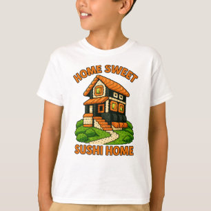 Camiseta Algodão De Foodie De Sushi House Whimsic