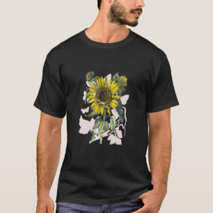 Camiseta Algodão De Girassol-Fada-Fada Flores Botânicas