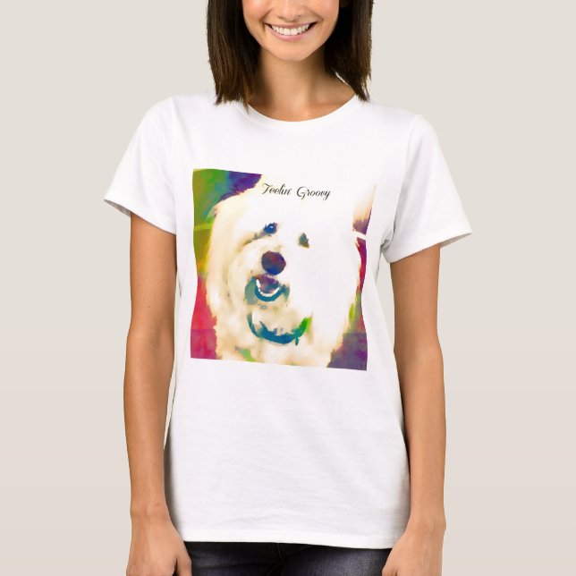 Camiseta Algodão de Tulear Feelin' Groovy (Frente)