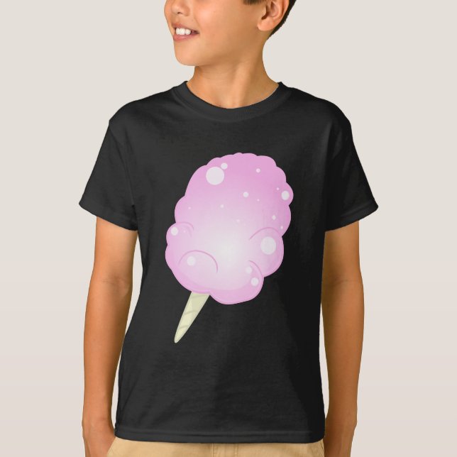 Camiseta Algodão doce - rosa (Frente)