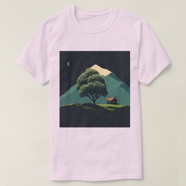 Camiseta "Algodão entre as Colinas" (Frente do Design)