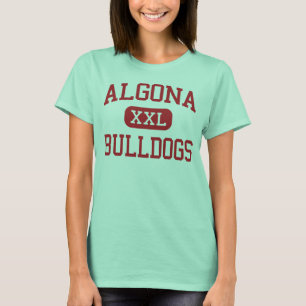Camiseta Algona - buldogues - segundo grau - Algona Iowa