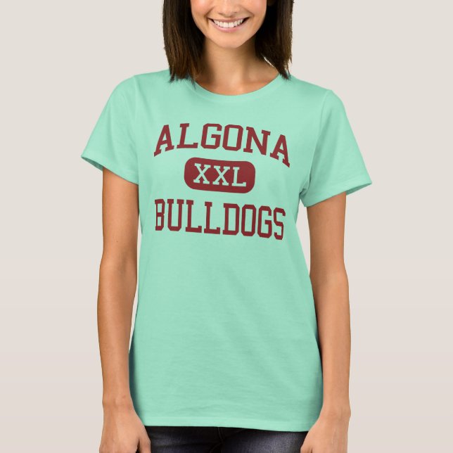 Camiseta Algona - Bulldog - Segundo grau - Algona Iowa (Frente)