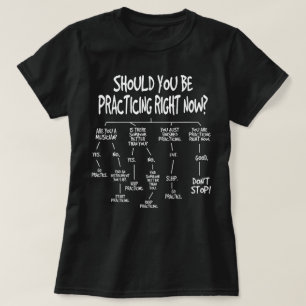 Camiseta Algoritmo de Instrumento de Prática de Música Nata