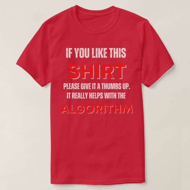 Camiseta Algoritmo Engraçado Design V2 (Frente do Design)