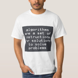 Camiseta Algoritmos Instruções Soluções Solucionam Prob