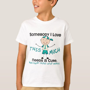 Camiseta Alguém amor de I - câncer de ovário (menino)