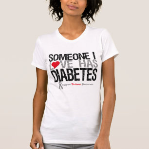 Camiseta Alguém amor de I tem o diabetes