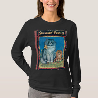 Camiseta Alguém bichanos Vintange pelo artista Louis Wain
