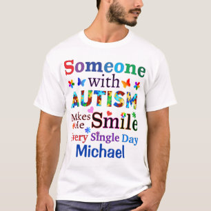 Camiseta Alguém com AUTISMO me faz sorrir