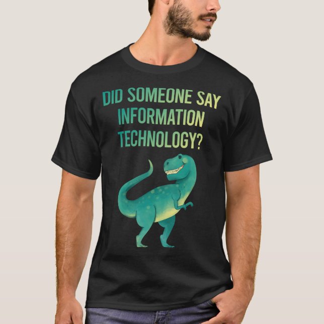 Camiseta Alguém Diga Tecnologia da Informação (Frente)