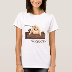 Camiseta Alguém disse a boneca do bebê de CHOCOLATE Ladie?