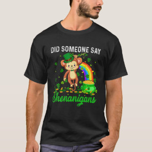 Camiseta Alguém disse a Shenanigans Feliz Dia de Patrick M