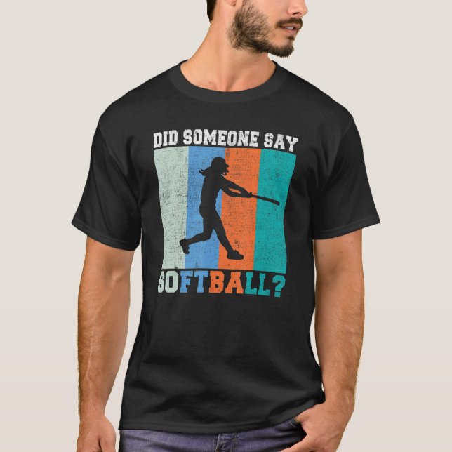 Camiseta Alguém disse Softball (Frente)