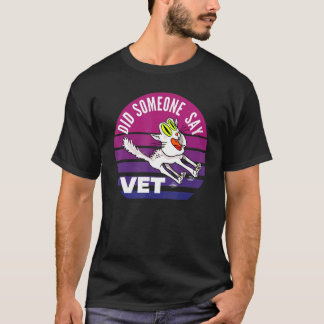 Camiseta Alguém Disse Veterinário Gato Veterinário Dono de