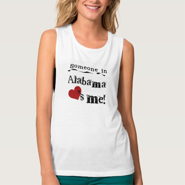 Camiseta Alguém em Alabama ama-me (Frente)