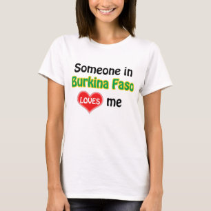 Camiseta Alguém em Burkina Faso me ama