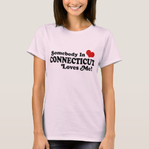 Camiseta Alguém Em Connecticut Me Ama
