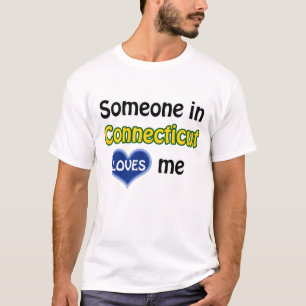 Camiseta Alguém em Connecticut me ama