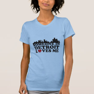 Camiseta Alguém em Detroit ama-me
